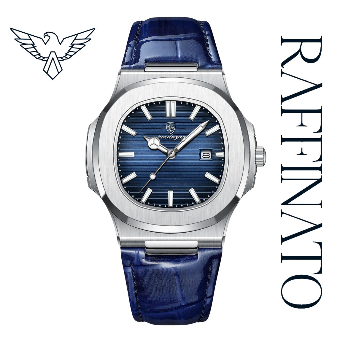 Relógio Masculino Orion – pulseira de couro, design moderno, precisão de quartzo