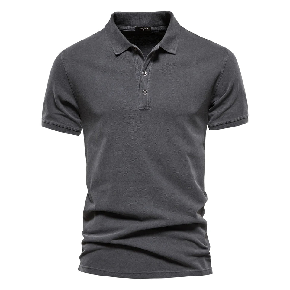 Camisa Polo Streetwear Cinza