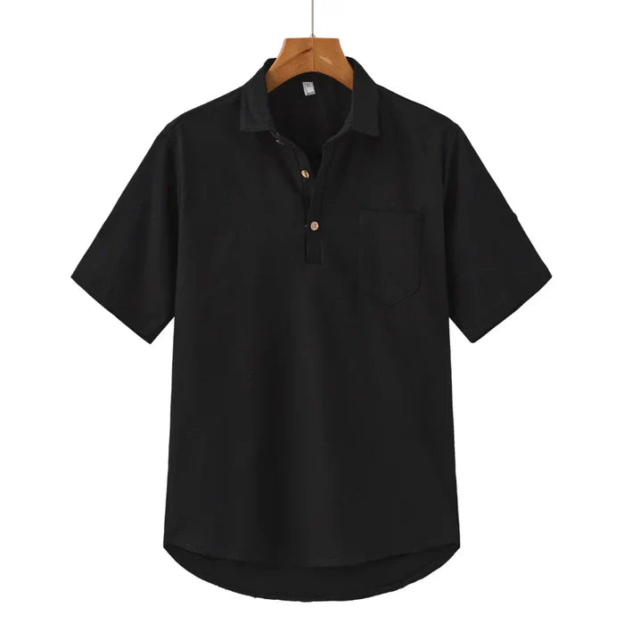 Camisa polo masculina linho modelo Casablanca Raffinato